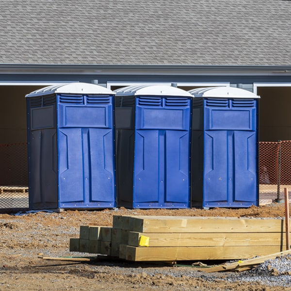 what is the maximum capacity for a single portable restroom in Harkers Island NC